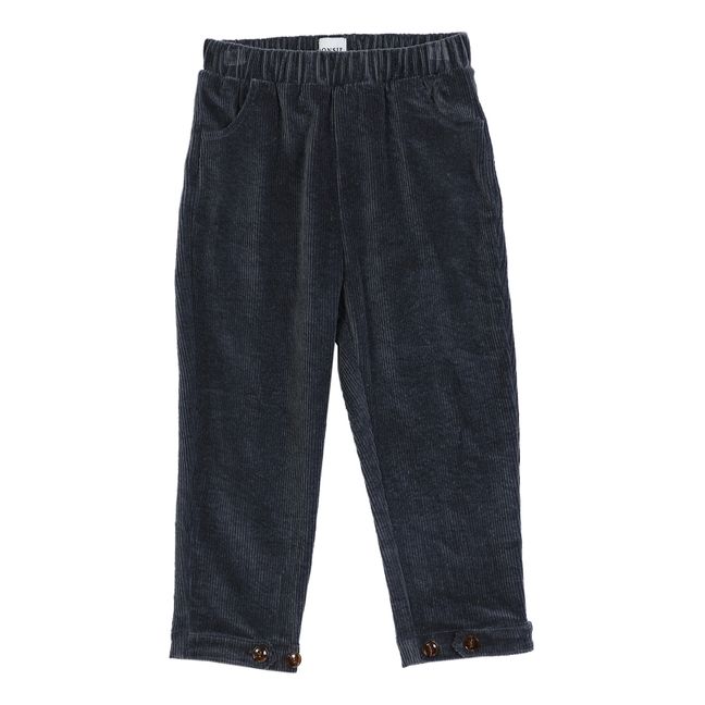 Pantalon Velours Cotelé Bo | Grigio antracite