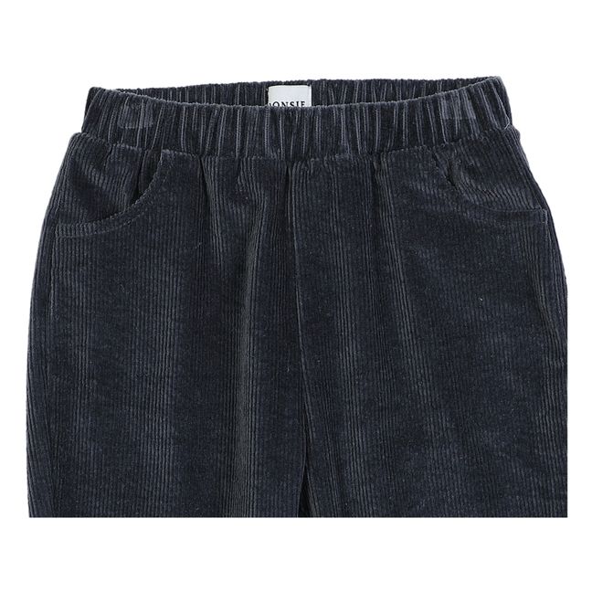 Pantalon Velours Cotelé Bo | Grigio antracite