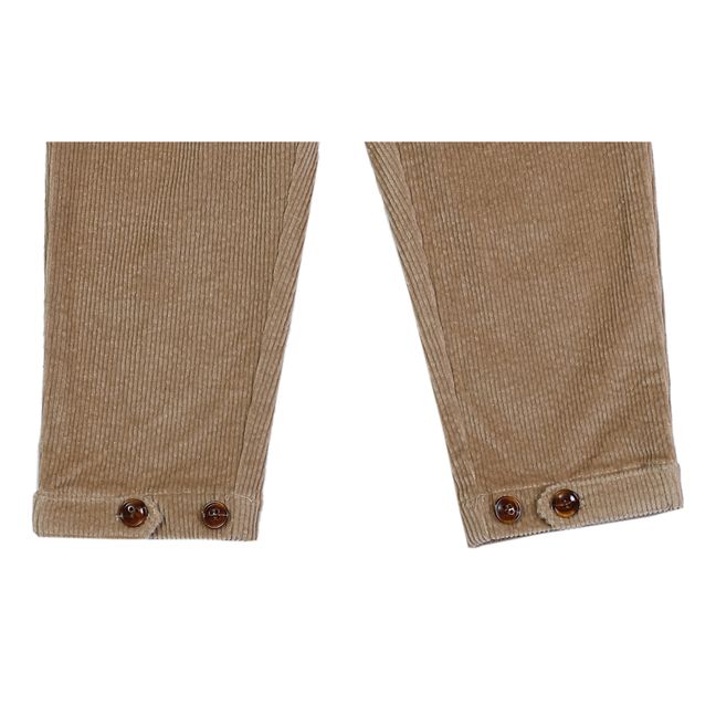 Pantalon Velours Cotelé Bo | Taupe brown
