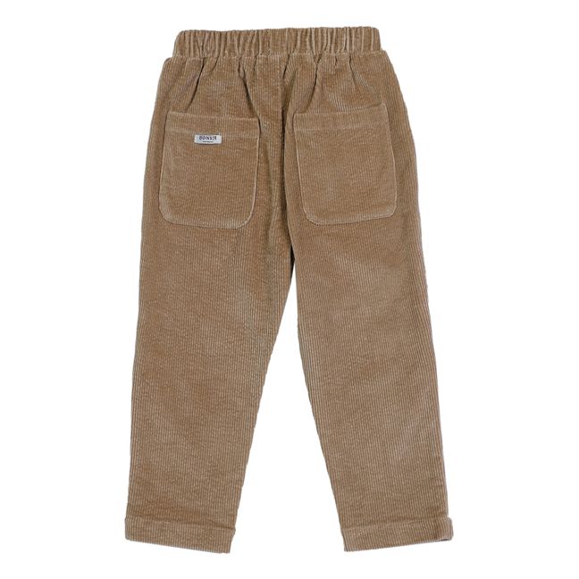 Pantalon Velours Cotelé Bo | Taupe brown
