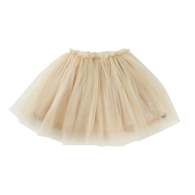 Gonna Fay in tulle metallizzato | Beige