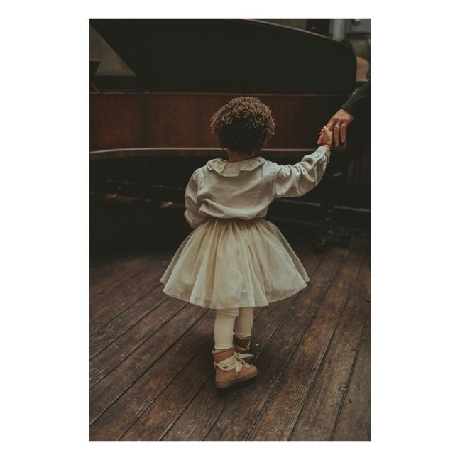 Jupe Tulle Métallisée Fay | Beige