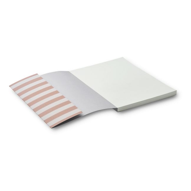 Carnet A4 Jae | Stripe Tuscany rose/Sandy