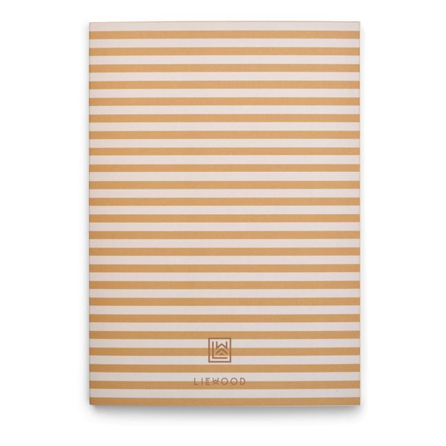 A4 Jae notebook | Stripe Yellow mellow/Sandy