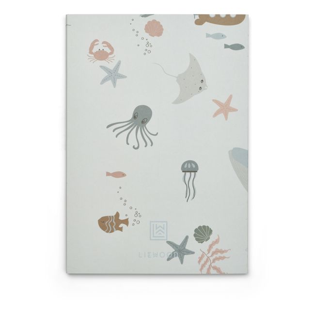Cuadernos de viaje - Juego de 3 | Sea creature/Stripe mix