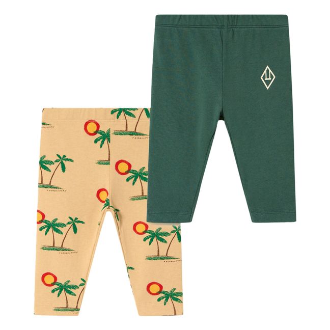 Baby Penguin Leggings - Set of 2 | Chromgrün