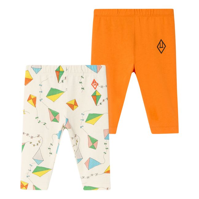 Baby Penguin Leggings - Set of 2 | Orange