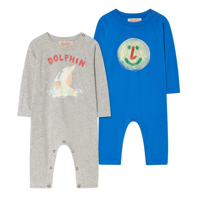 Pack 2 Bodies Owl | Gris chiné