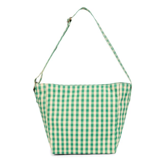 Gingham Messenger Bag | Verde