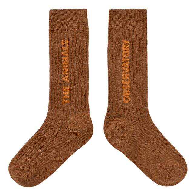 Ein Paar Socken Snail | Schokoladenbraun