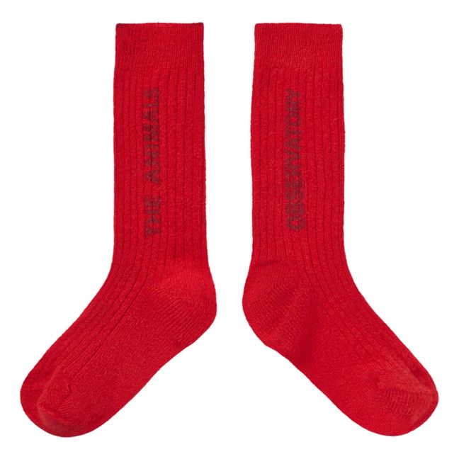Coppia di calzini a forma di lumaca | Rosso