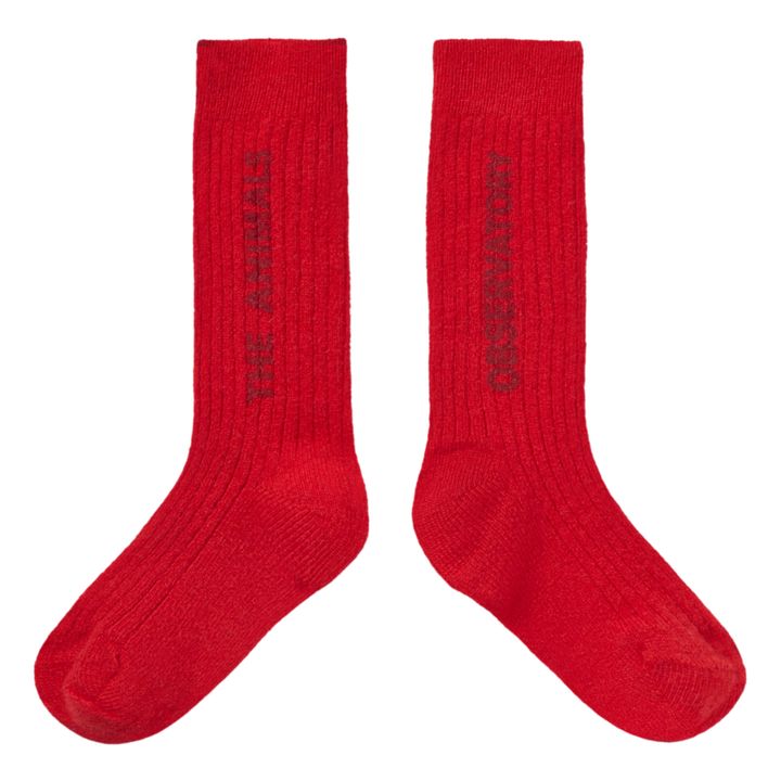 Coppia di calzini a forma di lumaca | Rosso- Immagine del prodotto n°0