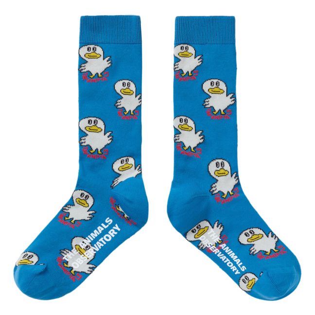 Ein Paar Socken Wurm | Blau