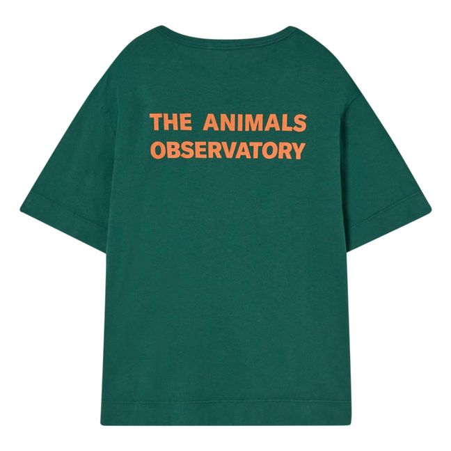 Rooster Oversize T-Shirt - The Animals Observatory X Smallable Exclusive | Verde foresta