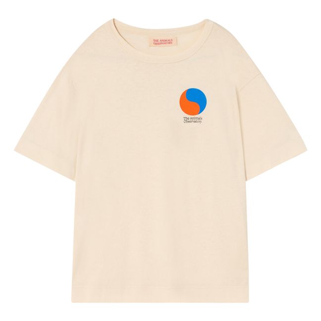Rooster Oversize Circle T-Shirt | Ecru