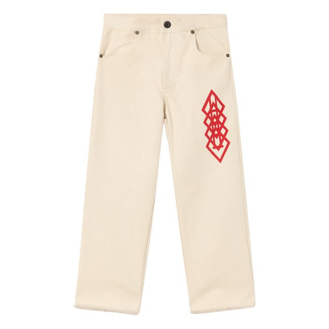 Pantaloni in formica grezza | Bianco
