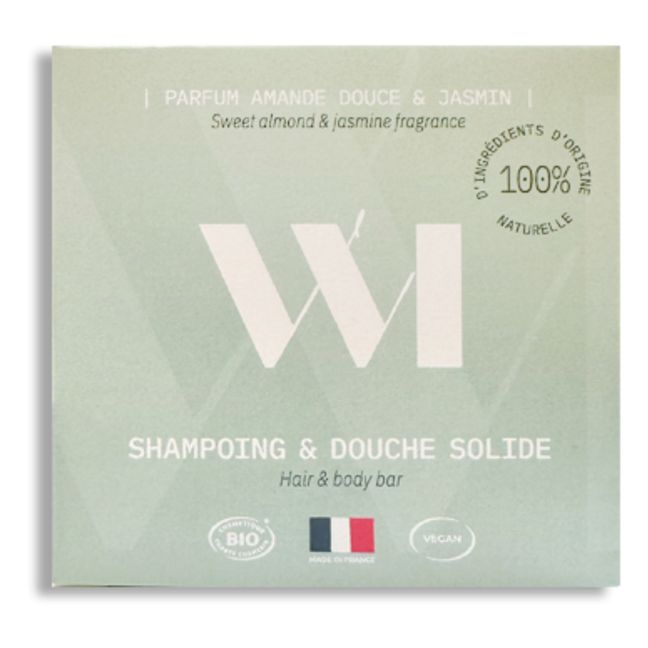 Jabón sólido para cuerpo y cabello - Almendra dulce y jazmín