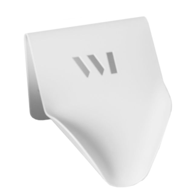 Jabonera maciza de acero inoxidable | Blanco