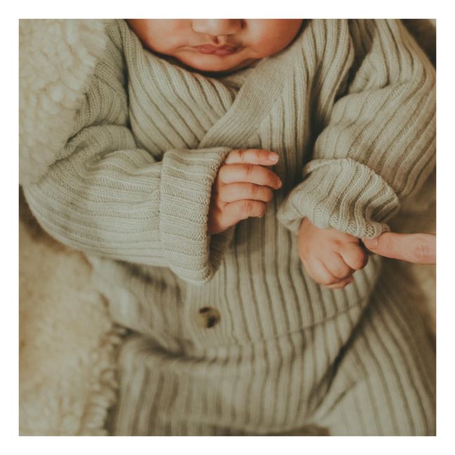 Cardigan Laine Merinos Elo | Sandfarben