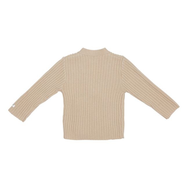 Cardigan Laine Merinos Elo | Sandfarben