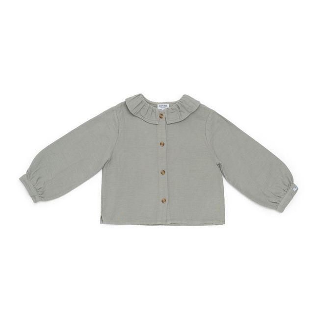 Blouse Evy | Gris bleuté