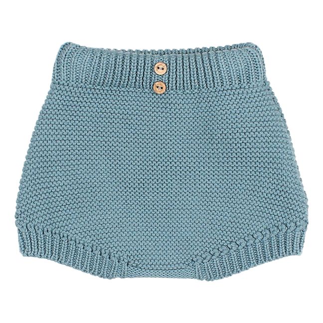 Organic Cotton Knit Bloomer | Blue