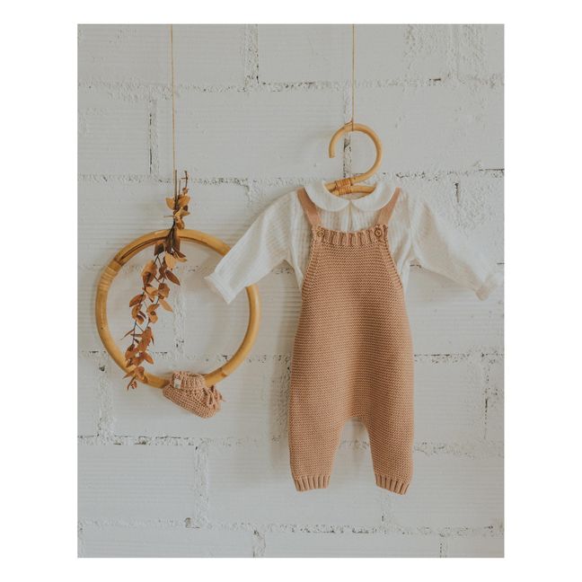 Salopette Maille Coton Bio | Vieux Rose