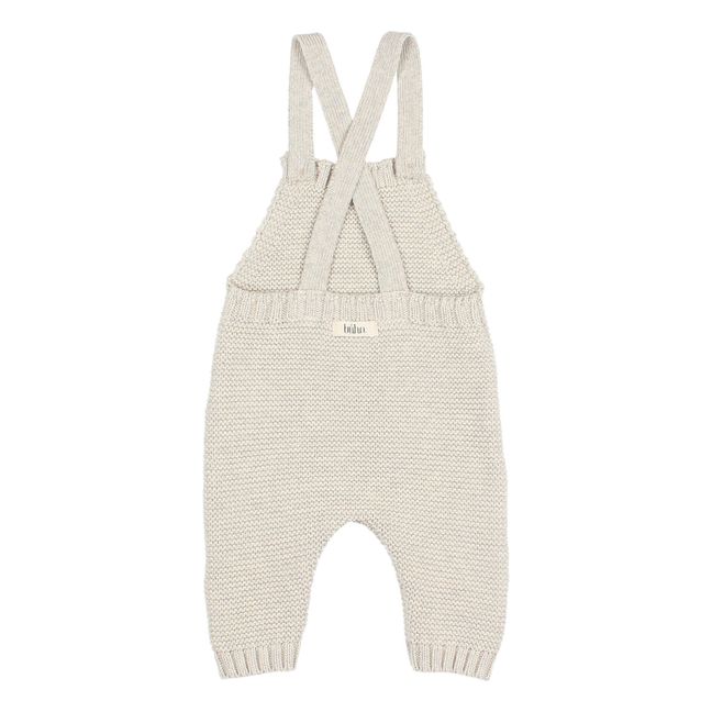 Salopette Maille Coton Bio | Ecru