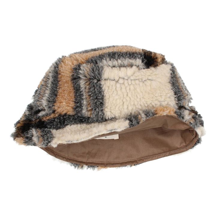 Cappello di pelliccia Carreaux | Ecru- Immagine del prodotto n°4