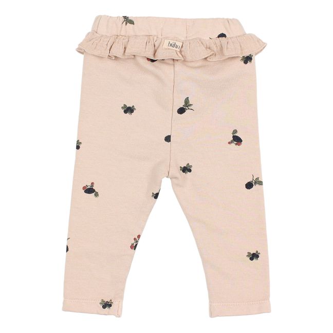 Legging Molleton Forest | Rose poudré