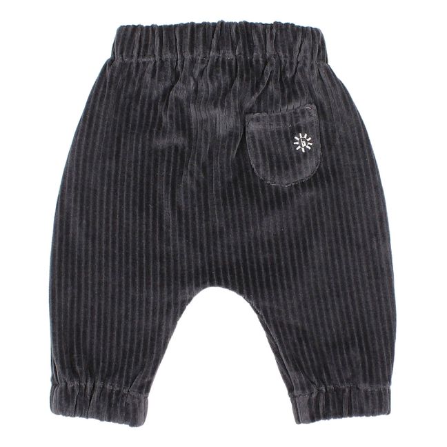 Organic cotton corduroy saroual | Midnight blue