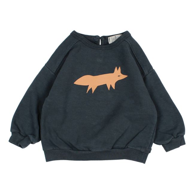Sudadera de algodón orgánico Fox | Azul Noche