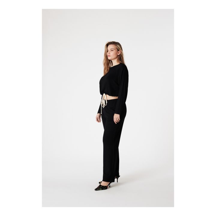 Pyjama-Top Elise | Schwarz- Produktbild Nr. 1