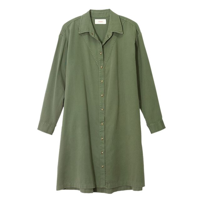 Kleid Keegan Baumwolltwill | Khaki
