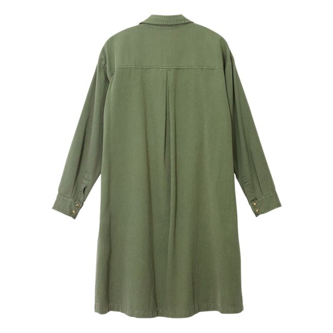 Kleid Keegan Baumwolltwill | Khaki
