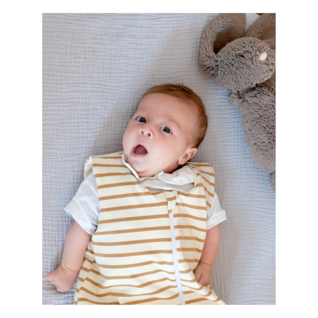 Leichter Babyschlafsack aus Bio-Baumwolle | Kamelbraun