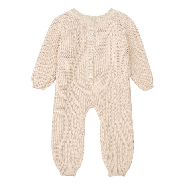 Combinaison Coton Bio Fait Main | Beige