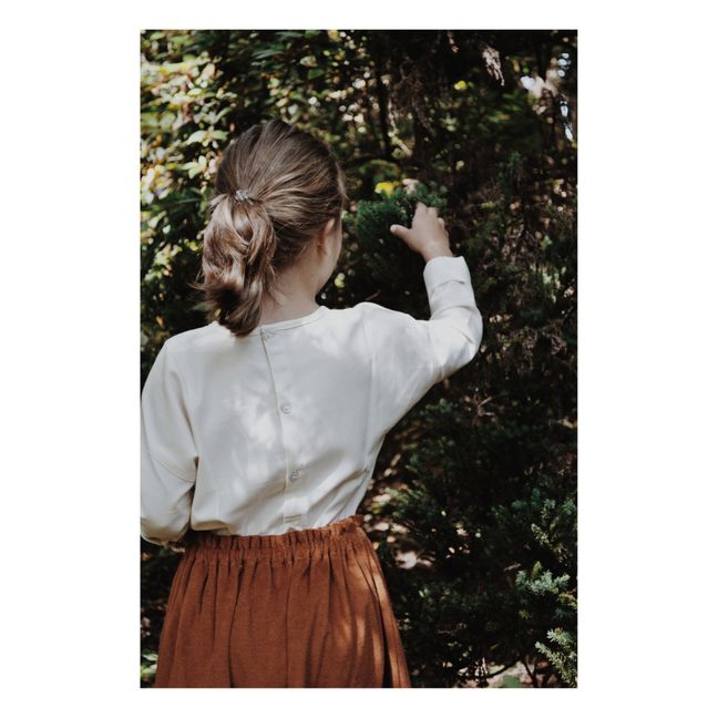 Camiseta Natalia de algodón orgánico | Crudo
