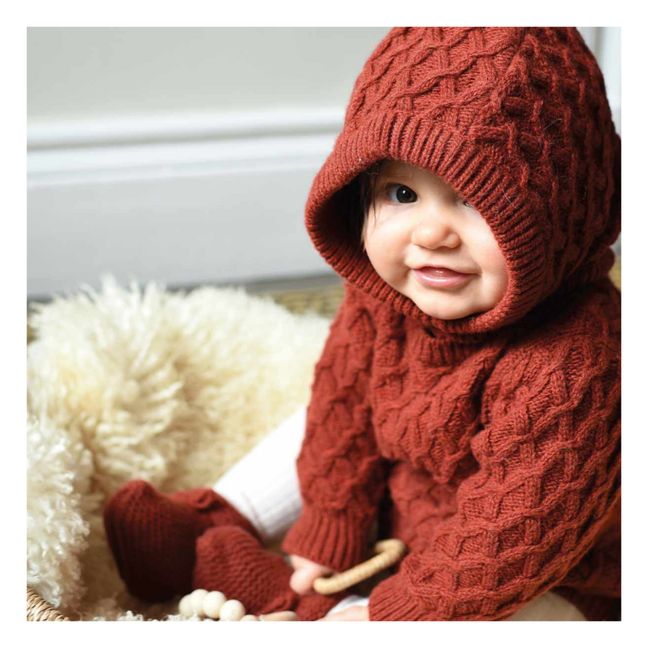 Pelele de lana de punto Diego | Rojo