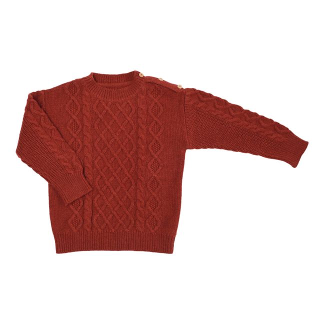 Olga Wool Sweater | Red