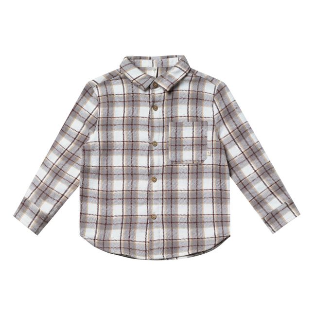 Flannel Check Shirt | Grey