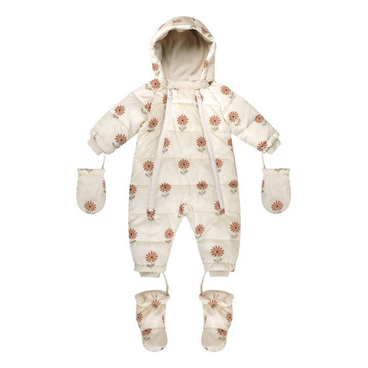 Sunflower Ski Suit + Mittens + Boots | Ecru- Product image n°0