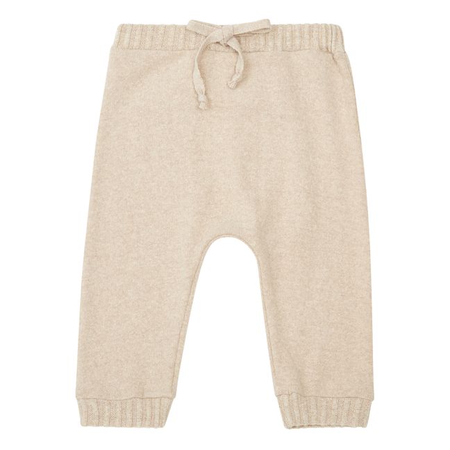 Pantaloni Sarouel in maglia | Beige