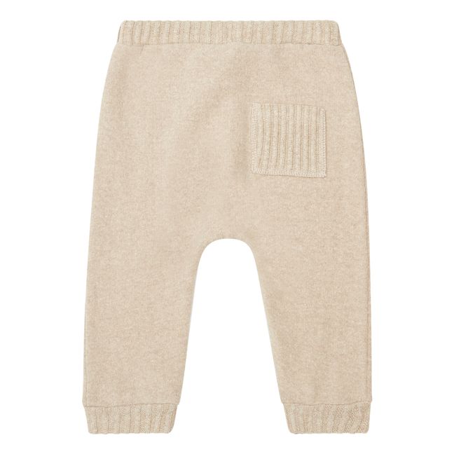 Pantaloni Sarouel in maglia | Beige