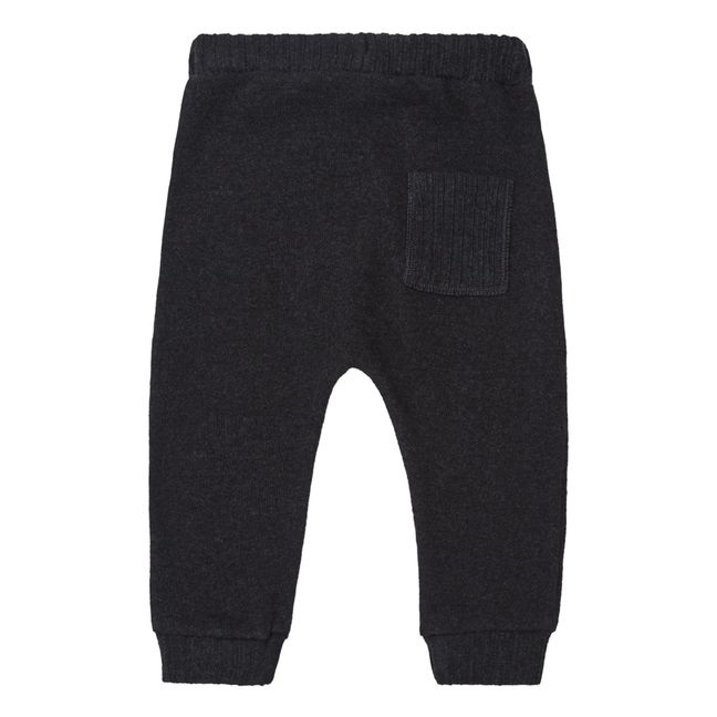 Knitted saroual | Charcoal grey