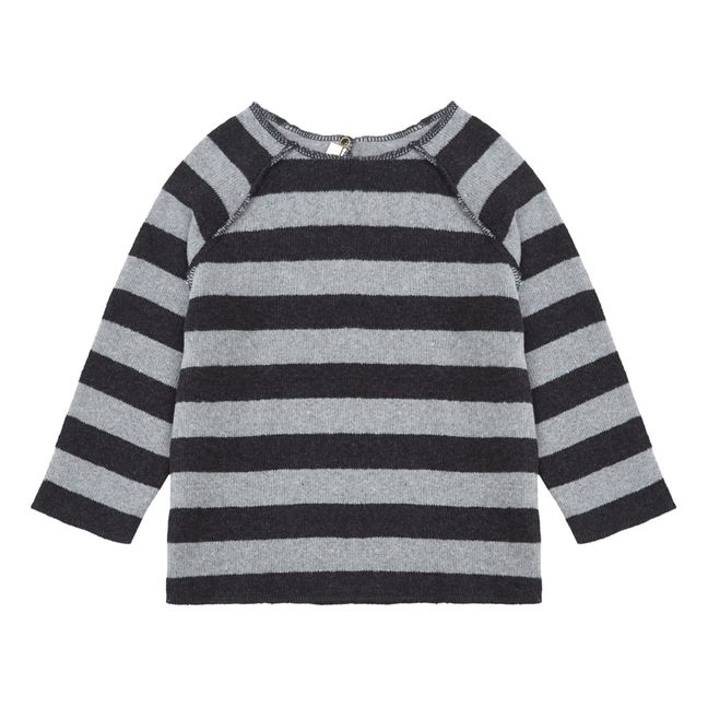 Pull Maille Rayé Bébé | Gris