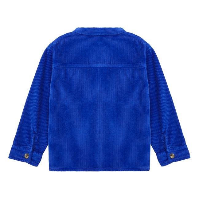 Camicia in velluto a costine Oscar | Blu reale