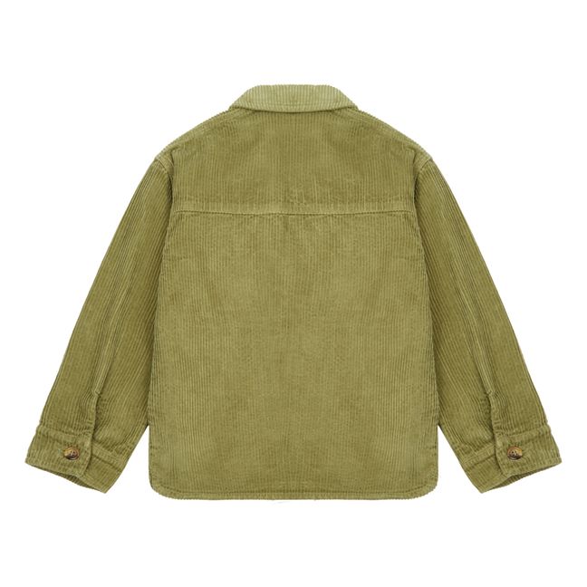 Camicia in velluto a costine Oscar | Verde militare
