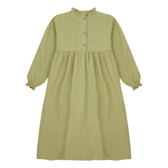 Clochette Cotton Gauze Nightgown | Khaki