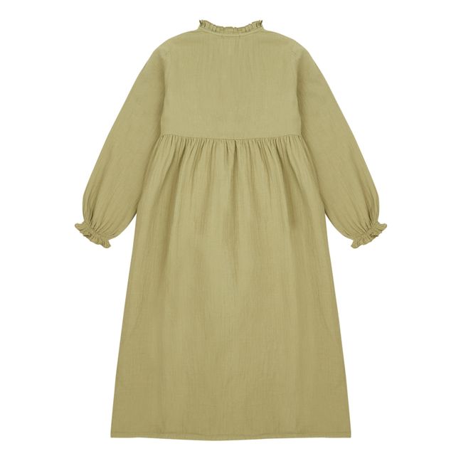 Clochette Cotton Gauze Nightgown | Khaki